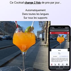 Menus tarifs dynamiques
