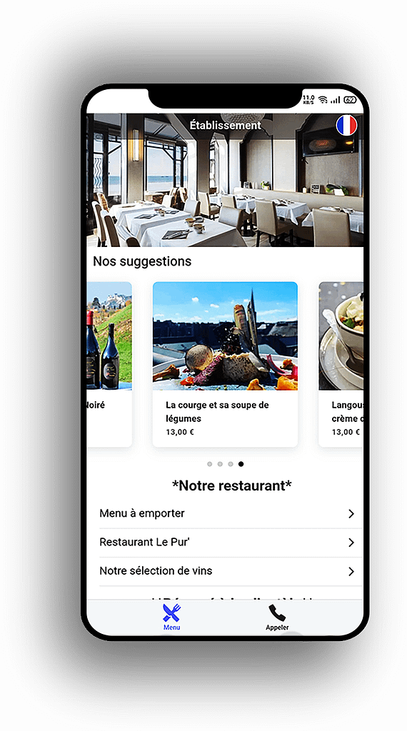 ResTranslate digital menu for restaurant HOME