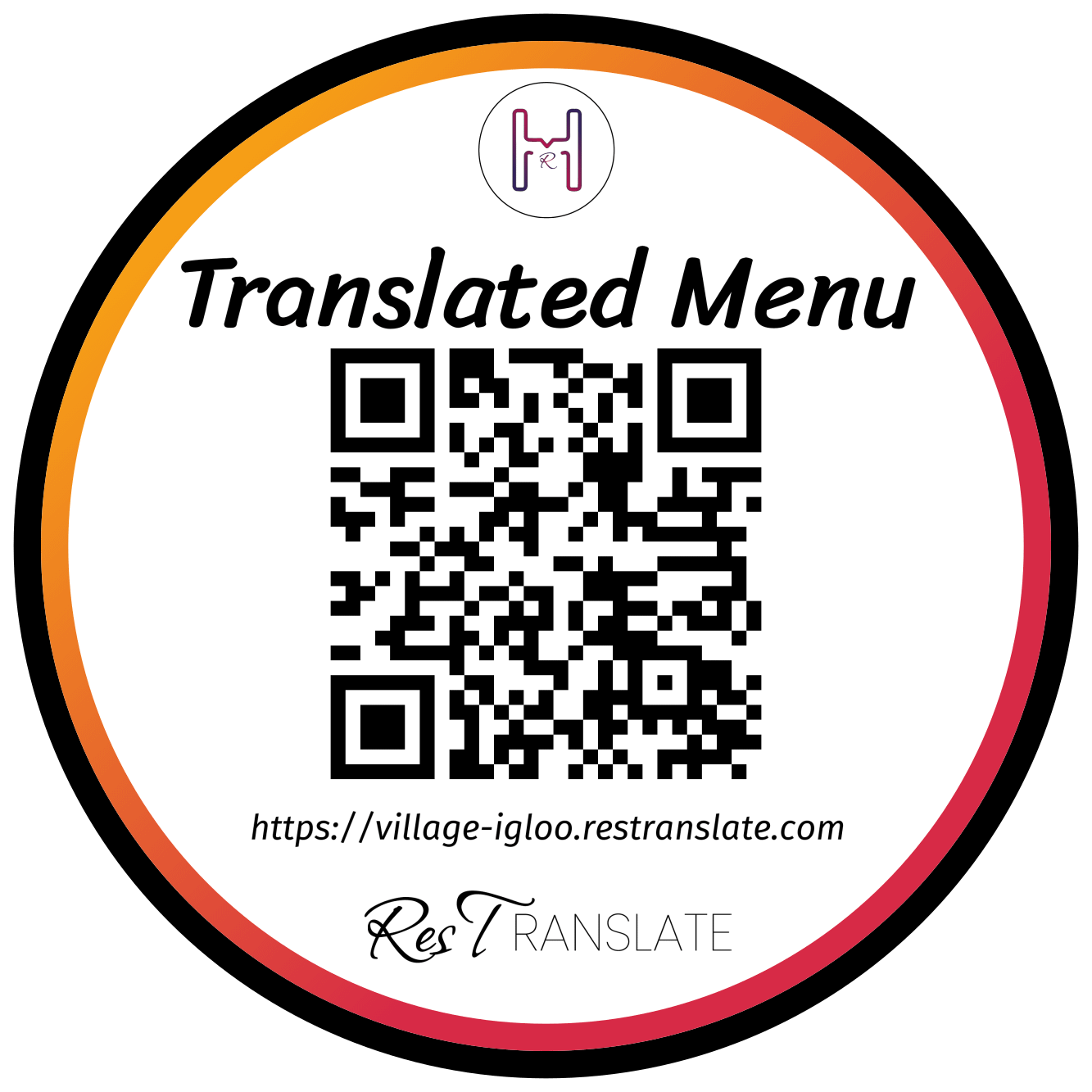 Qr Code village Igloo